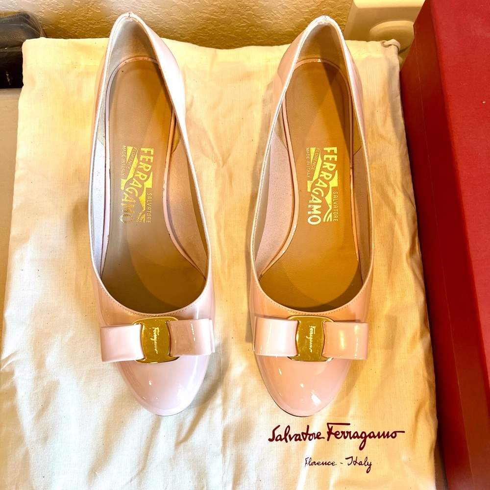 Salvatore Ferragamo Vara Patent Leather Pump